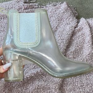 gucci leather ankle boot with sylvie web dupe